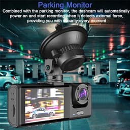 1080P HD Dual Dash Cam - Voorzijde en Interieur Opname - G-sensor en Groot Scherm — thumbnail 4
