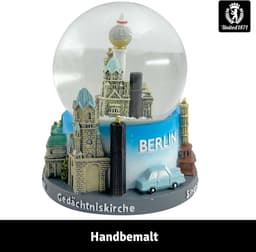 Berlijn Sneeuwbol - Stad Souvenir - Woonkamer Decoratie - Gedetailleerd Design - 9 x 6.5 x 9 cm - Multicolor — thumbnail 2