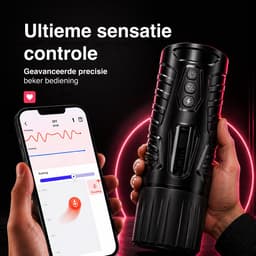 Jespro automatische Blowjob Simulator - 14 standen - Masturbator voor man - Voor mannen elektrisch - Verwarming - Sex toys - Penis vibrator - Vagina - Pocket pussy — thumbnail 7