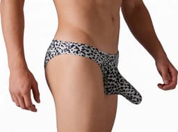 Heren slip luipaard - Gesloten slurf - Erotische string - Pouch — thumbnail 2
