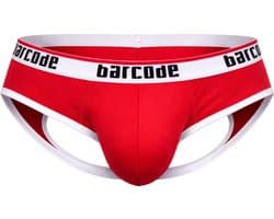 Barcode Berlin Maxime Backless Brief Red - MAAT S - Erotisch Heren Ondergoed - Slip voor Man - Sexy mannen Slip