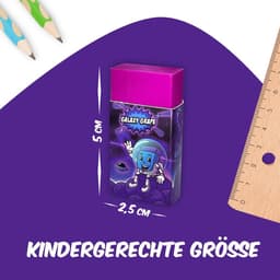 Kids Eraser Grape Scented Eraser Small Funny Soft Erasers for School Office Eraser Set for Kids Boys Girls Gift Kids Birthday Gifts — thumbnail 3