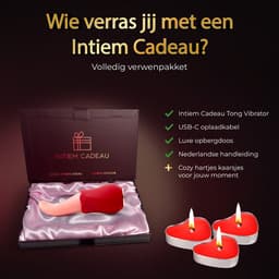 Intiem Cadeau - Vibrators voor vrouwen - Tong Vibrator - realistisch - Seks toys voor vrouwen - Clitoris stimulator - 10 vibraties — thumbnail 5