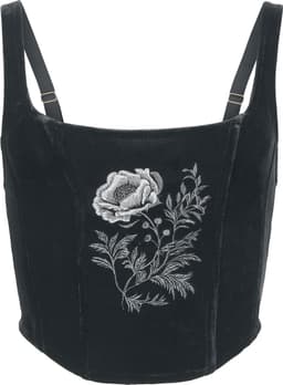 Killstar Nocturne Nights - Ravens Rose Corset Dames Korset - zwart - 3XL — thumbnail 1