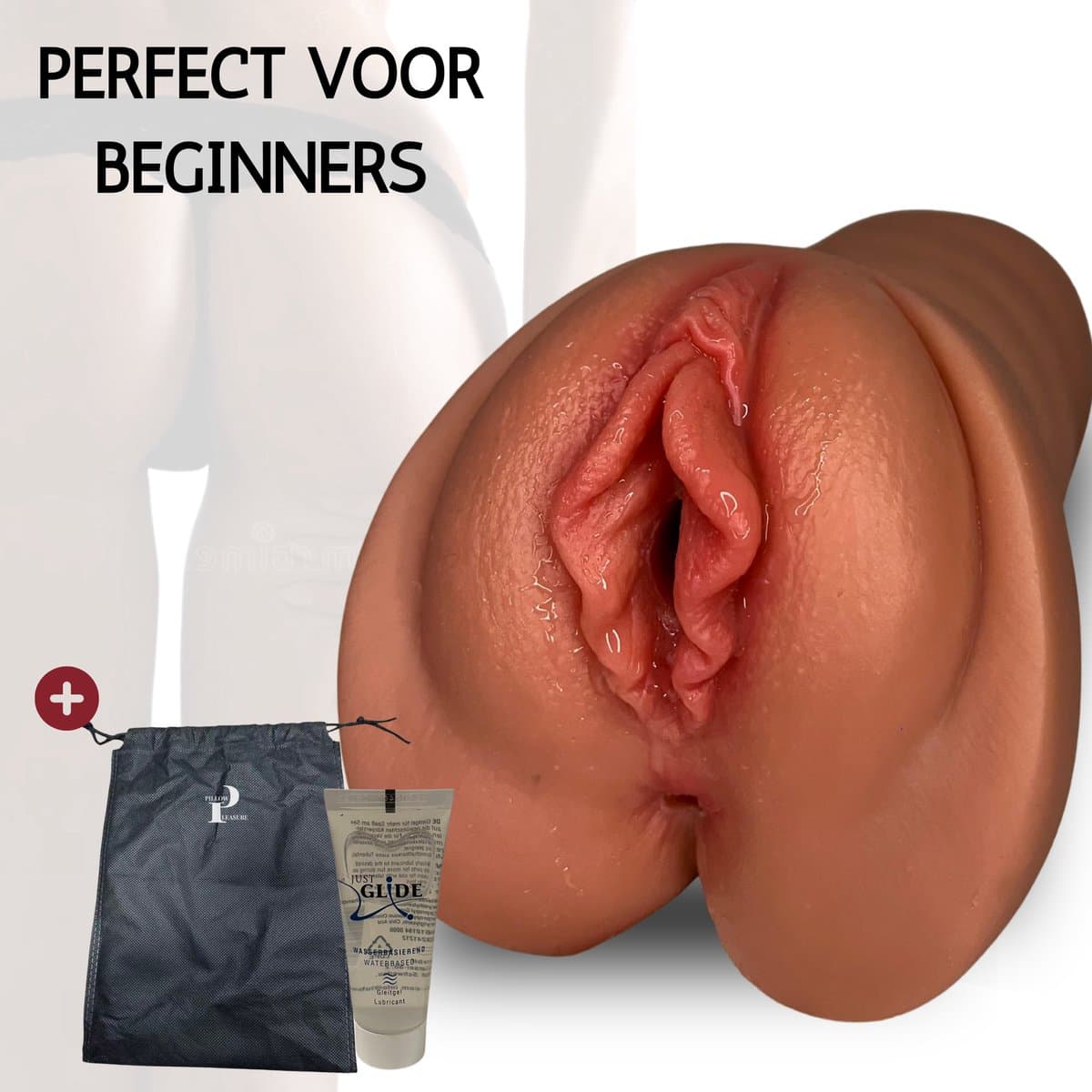 Pillow Pleasure® Sabrina – Masturbator voor man – Realistisch pocket pussy 2-in-1 – Sekstoys voor mannen – Perfect voor beginners — afbeelding 1