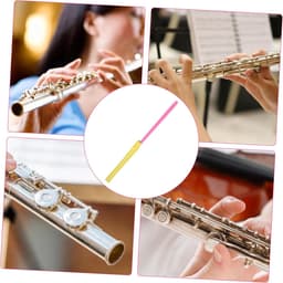 Fluit Reiniger - Schoonmaakstok - Instrument Onderhoud - Glad Gepolijst Oppervlak - 35.5 cm - Geel — thumbnail 4