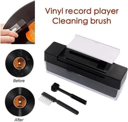 Platenreiniger Set - Vinyl Onderhoud - Muziek Luisteren - Stofvrij Reinigen - 13 x 5 x 3 cm - Zwart — thumbnail 4