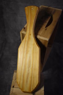 No-Brush XL Paddle- grenen naturel – BDSM – Seks paddle – Bondage – Sm paddle – grenen hout – afwerking vernis - Paddle - SM - Impact play — thumbnail 4