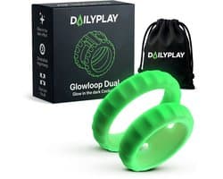 Dailyplay Glow in the Dark Cockring – One Size Fits All - Siliconen Penisring Set – Seks Toys voor Koppels en Mannen – Ballstretcher Verstelbaar - Seksspeeltjes – Sex Toys