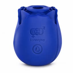 Akindo - blauw - vibrator 10 standen - waterproof - sex - sex toys - sex toys voor vrouwen en koppels - clitoris zuigend vibrerend speeltje - voor vrouwen Sucking Vibrator, Clitoral Suction, Clot Clitoris, Nipple Stimulator - roos bloem — thumbnail 1