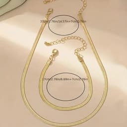 Bovista Ketting + Armband - Dames - Staal - Nep zilver - Met Hanger - Zilver — thumbnail 2
