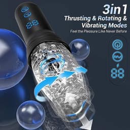 Masturbator 360 Rotation THURSTING Vibration voor mannen- Masturbator – Pocket Pussy – Seks Toys voor mannen - sex speeltje - sex toys voor koppels - sex toys voor mannen zelf aftrekken — thumbnail 4