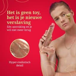 Superwomen - Realistische Dildo met Zuignap - 21 cm - Sex Toys voor Vrouwen en Mannen - Zacht - Luxe Dildo — thumbnail 7