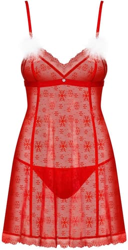 Obsessive - Claussica Babydoll & Thong XL/2XL — thumbnail 9