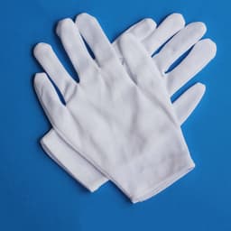 Katoenen handschoenen wit L 4stuks – 2paar Beschermende Handschoenen - Medium - Gezondheidszorg - Ziekenhuis - Beauty Center, Kapper en Salon Spa Tattoo – Jewelry - eczeem / allergie / handcreme - juweliers / munt handschoen — thumbnail 8