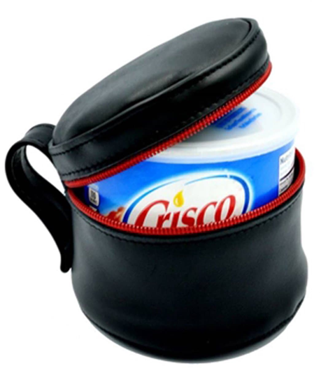Mister B Leren Crisco Houder - Zwart Rood — afbeelding 1