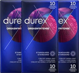Durex Condooms Orgasm Intense – met ribbels - 10 stuks x3 — thumbnail 1