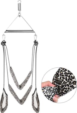 Prolink Novelties® - bondage - swing neuk schommel - voor plafond - zonder beugel - luipaard zilver — thumbnail 5