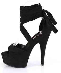 Pleaser - DELIGHT-679 Sandaal met enkelband - US 8 - 38 Shoes - Zwart — thumbnail 3