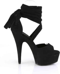 Pleaser - DELIGHT-679 Sandaal met enkelband - US 8 - 38 Shoes - Zwart — thumbnail 5