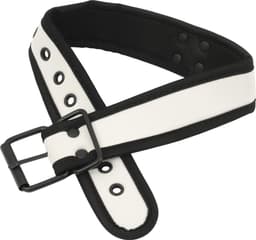 Banoch - Lindo Collar Blanco Neoprene - halsband wit neopreen - puppy play — thumbnail 5