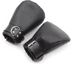 BDSM Bondage Handschoenen - Puppy Play Dog Paws - Verstelbare Bondage Wanten - Zacht Leer - BDSM & SM Accessoire - Voor Koppels, Cosplay & Fetish Play - Volwassenen — thumbnail 2