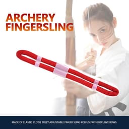 Archery Finger Sling, Adjustable Fingersling Archery Finger Sling Soft and Elastic Material Archery Sling for Recurve - ShopVlot — thumbnail 5