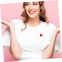 6 Stuks hou van brocheaccessoires vorm En geëmailleerd revers boutonniere speld broche hart broche kristalbroche pin modespeld hart pin legering rood — thumbnail 4