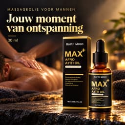 North Moon Massageolie voor Mannen – Lichaamsmassageolie – Voor Lichaamsmassage en Huidverzorging – Met Pipet voor Gericht Doseren – Voor Armen, Benen en Lichaam – Voor Uitwendig Gebruik – 30 ml — thumbnail 1