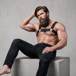 FETISH SUBMISSIVE ATTITUDE™ - ADJUSTABLE NEOPRENE CHEST SPORTS HARNESS FOR MEN | BDSM ACCESSORIES | BONDAGE | MAN FETISH BODY HARNESS — thumbnail 4