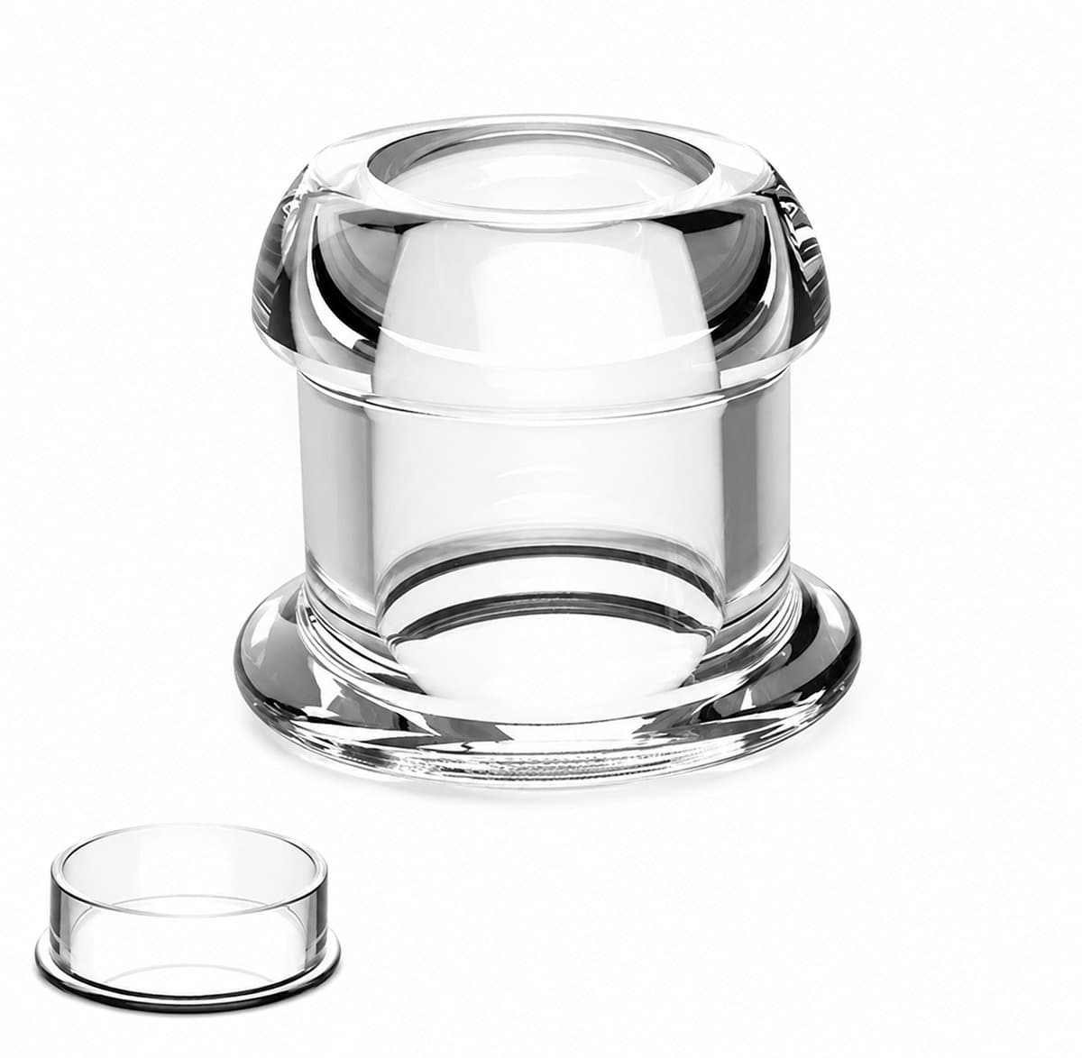 Grote holle anale plug met stopper - Buttplug - Transparant - Dilator - Kont - Vagina - Verschillende maten — afbeelding 1
