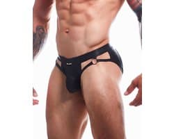 Cut4Men - Sexy Wetlook Herenstring - Boost - Zwart S