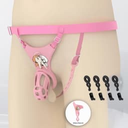 Cage voor mannen met siliconen ringen en riem — thumbnail 3