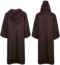 kinstell Jedi Uniform Hooded Robe Ridder Suits Zwart Tuniek Uniform Volledige Halloween Darth Hooded Robe Mantel Cosplay Kostuum — thumbnail 4