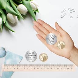 CREATCABIN 'Pocket Angel', 'Pocket Hug', muntje, lange-afstandsrelatie, cadeau, dubbelzijdig, inspirerend cadeau voor vrienden, vrouwen, mannen, beste — thumbnail 5