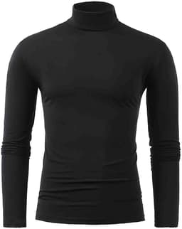 2026 Mannelijke Winter Warm Opstaande Kraag Mode Thermisch Ondergoed Mannen Basic T-Shirt Blouse Trui Lange Mouwen — thumbnail 1