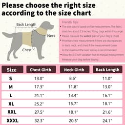 Herstelpak Voor Honden na Operatie, Hondenbody na Op Anti-Likken Onesie, Verstelbaar Lichaamspak, Lange Mouwen Ademend, Postoperatief Voor Kleine, Middelgrote Honden (Roze, XL) — thumbnail 5