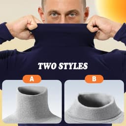 Thermisch ondergoed voor heren, fleece, dubbelzijdig, dun, lange mouwen, trui, winter, warm, baselayer — thumbnail 4