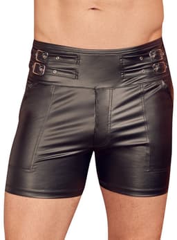 Ruig Wetlook Broekje met Hoge Taille — thumbnail 1