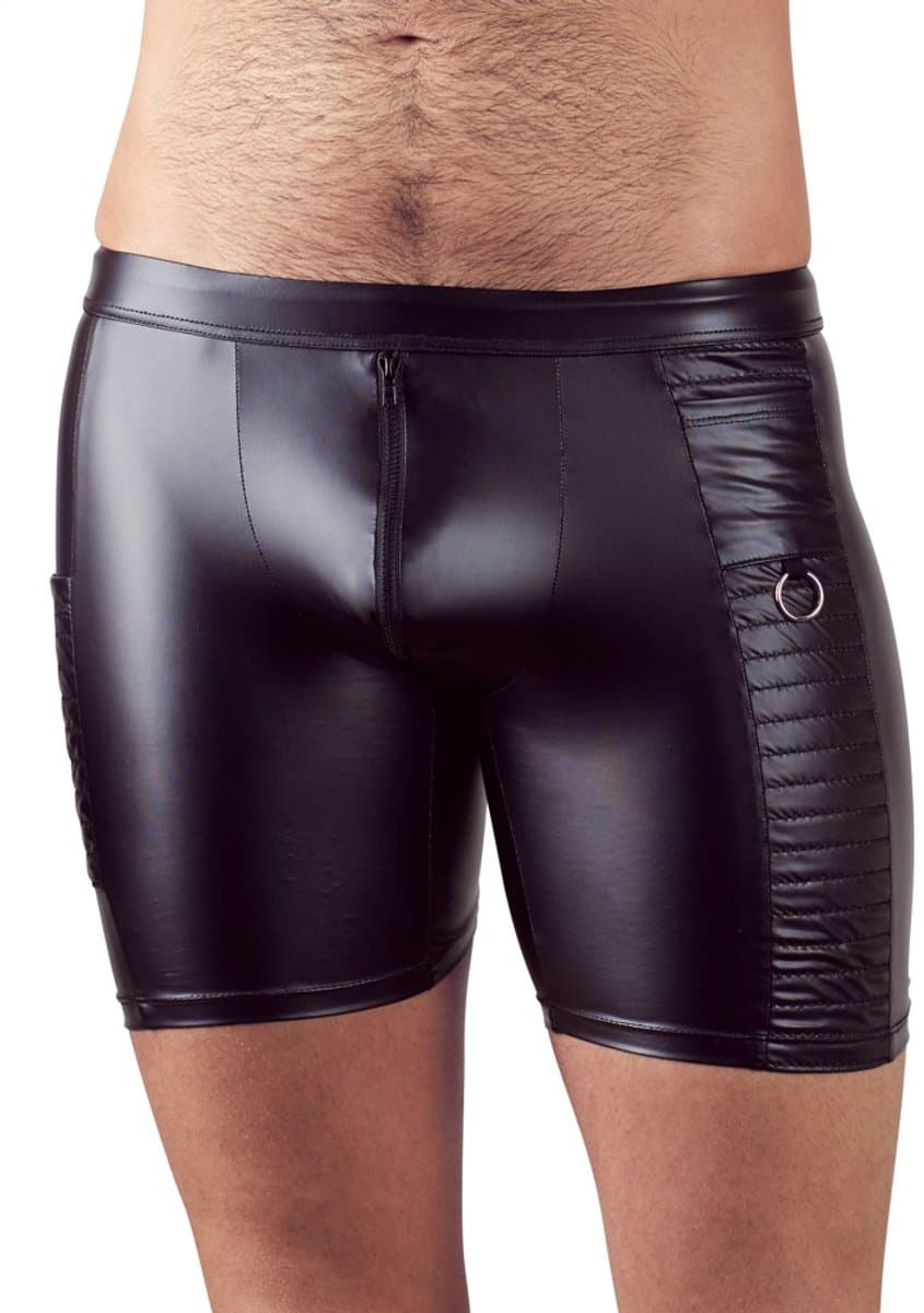 Wetlook Lange Shorts met O-ringen — afbeelding 1