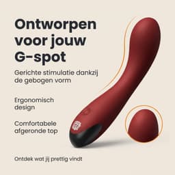 PureVibe Desire G-spot vibrator voor vrouwen met krachtige stimulatie – dildo – vibrators – sex toys – seksspeeltjes – voor haar | Bordeaux Rood — thumbnail 3