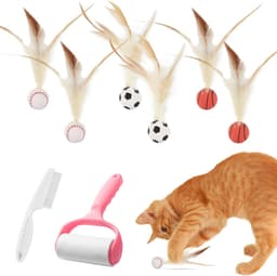Kattenspeelgoed, balveer, interactieve speelbal voor katten, kattenspeelgoed, interactief kattenspeelgoed, interactief speelgoed voor katten, 8 stuks — thumbnail 1