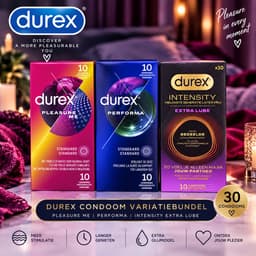 Durex Condoom Variatiebundel – Pleasure Me + Performa + Intensity Extra Lube – 30 Condooms – 3x 10 Stuks — thumbnail 2