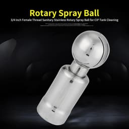 Dailygoods- Sprayball 3/4 Inch - Roestvrij Staal - Zelfreinigend - 360° Spuitdekking - Maximale Reinigingsdiameter 6 m - Duurzaam Ontwerp - Reinigingskop — thumbnail 5