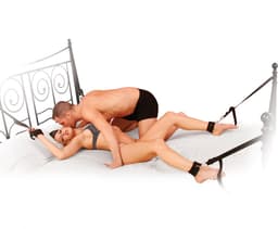Pipedream Fetish Fantasy Bondage - Boeien Cuff & Tether Set zwart — thumbnail 14