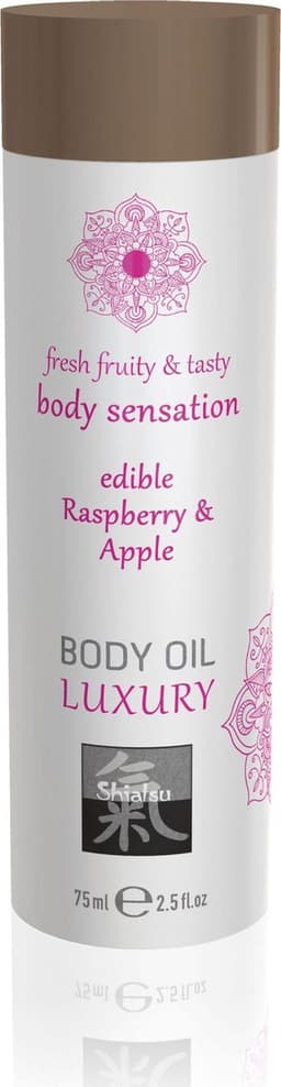 Luxe Eetbare Body Oil - Framboos & Appel — thumbnail 1