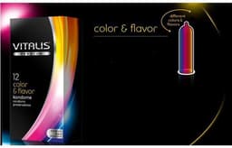 Vitalis Condooms, Onzichtbaar & Intens, Ideal Pasvorm, Uitstekend materiaal, Color & Flavor, 12 stuks — thumbnail 4