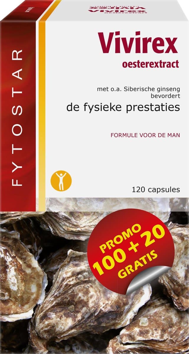 Fytostar Vivirex – Voor het libido – Man prestatie– 120 capsules — afbeelding 1