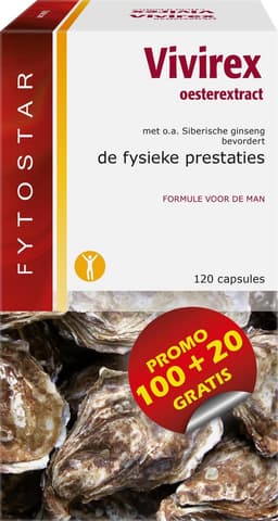 Fytostar Vivirex – Voor het libido – Man prestatie– 120 capsules — thumbnail 1