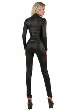 Catsuit van Lycra, zwart M — thumbnail 2